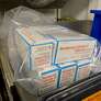 Some of the Moderna COVID-19 vaccine doses received at St. Vincent's Medical Center in Bridgeport, Conn., on Monday, Dec. 21, 2020.