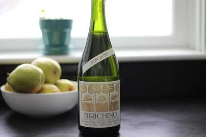 Birichino's 2016 sparkling Chenin Blanc from the Jurassic Park Vineyard in Santa Barbara County.