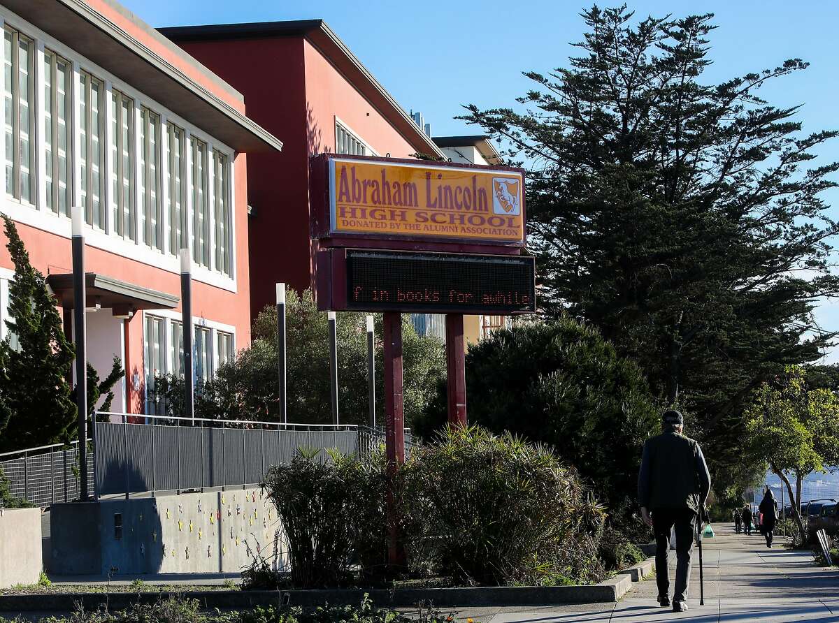Abraham Lincoln High School is among the San Francisco public schools that remain closed due to the coronavirus pandemic.