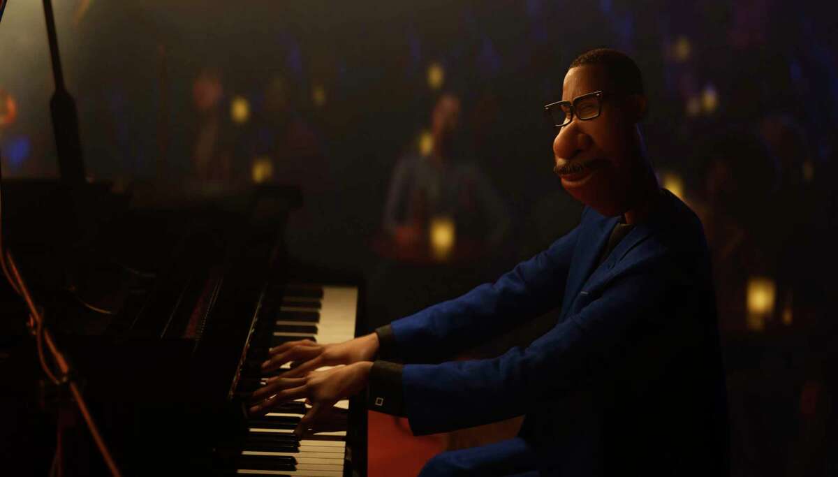 This image released by Disney/Pixar shows Joe Gardner, voiced by Jamie Foxx, from the animated film