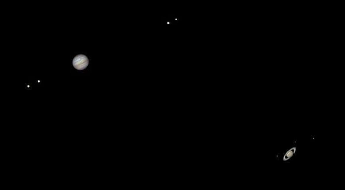 Views of the 'Christmas Star,' the Jupiter and Saturn conjunction.