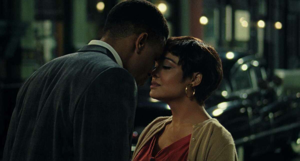 Nnamdi Asomugha and Tessa Thompson in “Sylvie’s Love.”