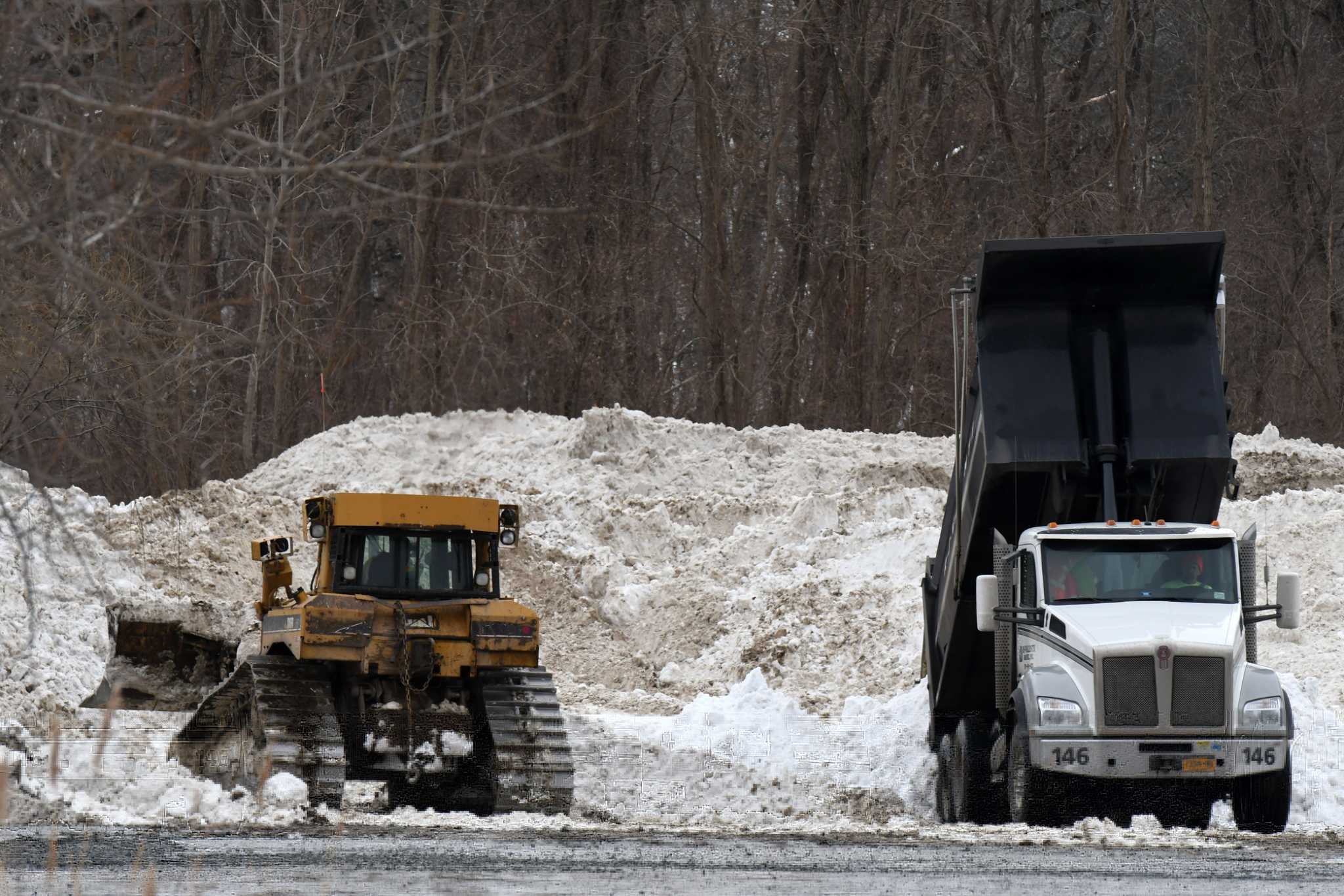 Those piles of snow? They aren't clean