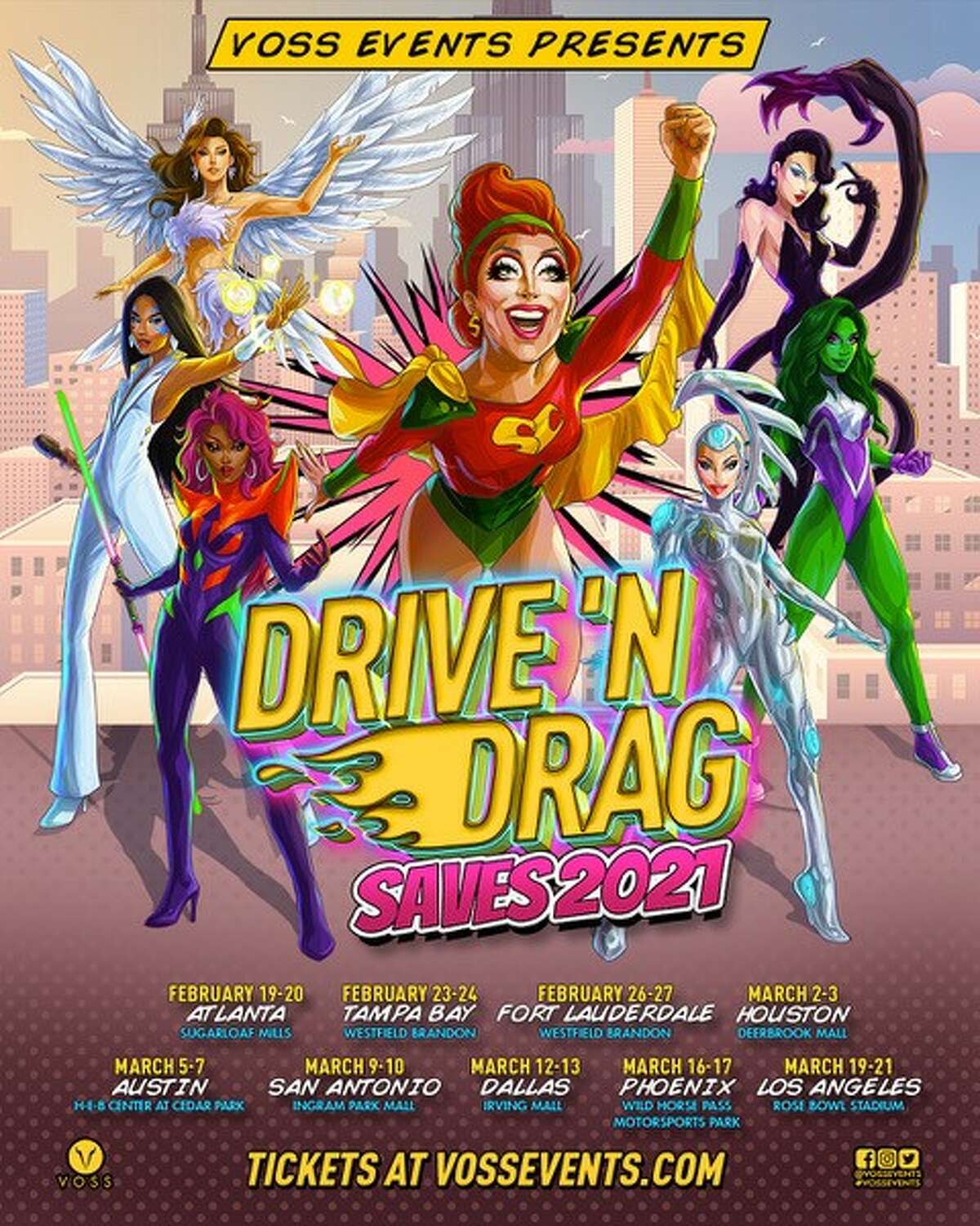For all "RuPaul's Drag Race" fans, a drive-in show featuring stars like Bianca Del Rio and Aquaria is coming to San Antonio next year.