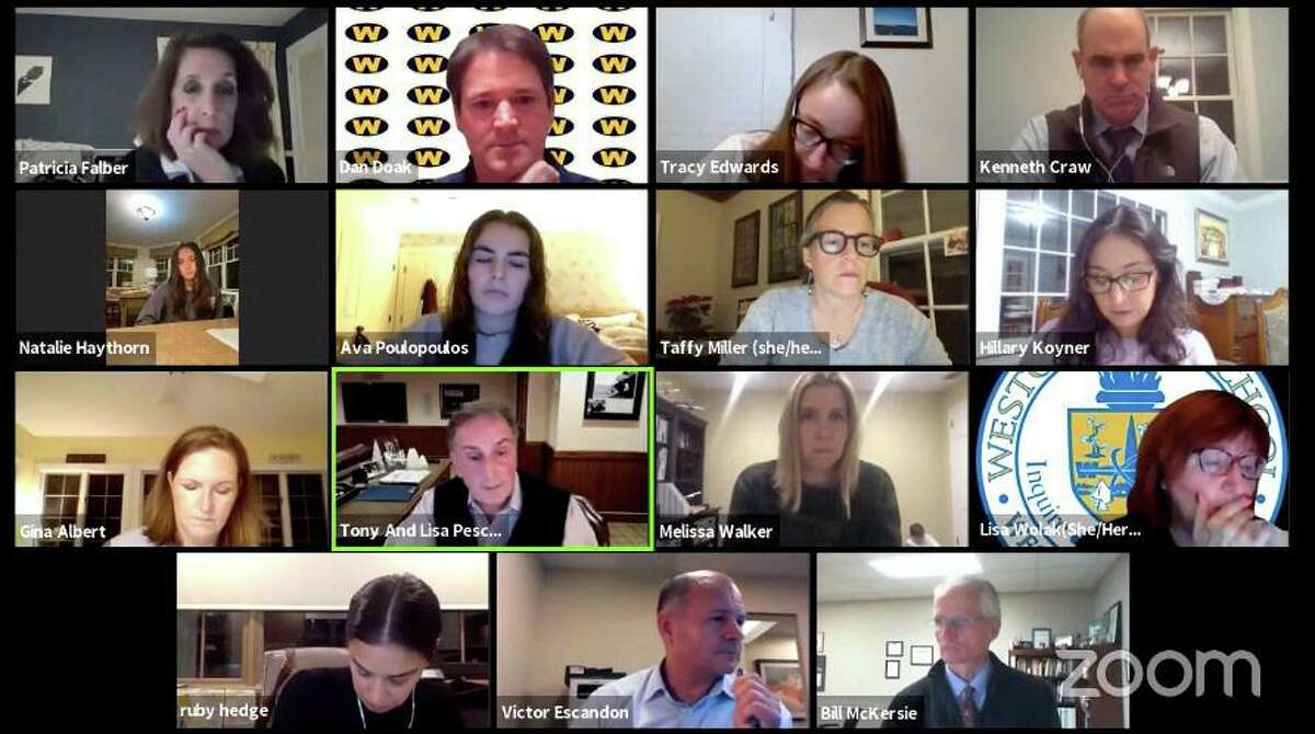 The Weston Board of Education held a virtual meeting on Monday, Dec. 21, 2020.