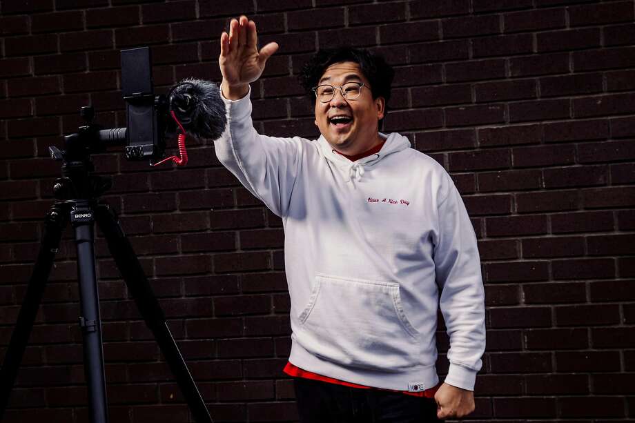 Nick Cho, the co-founder and CEO of Wrecking Ball Coffee and creator of popular TikTok account "Your Korean Dad," stands for a portrait on Friday, Dec. 11, 2020 in San Francisco, California. Photo: Stephen Lam / Special To The Chronicle