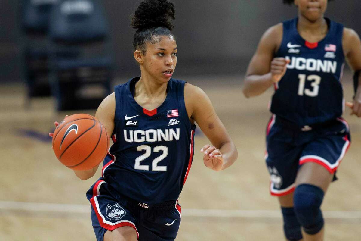 UConn guard Evina Westbrook in action against Villanova on Tuesday.