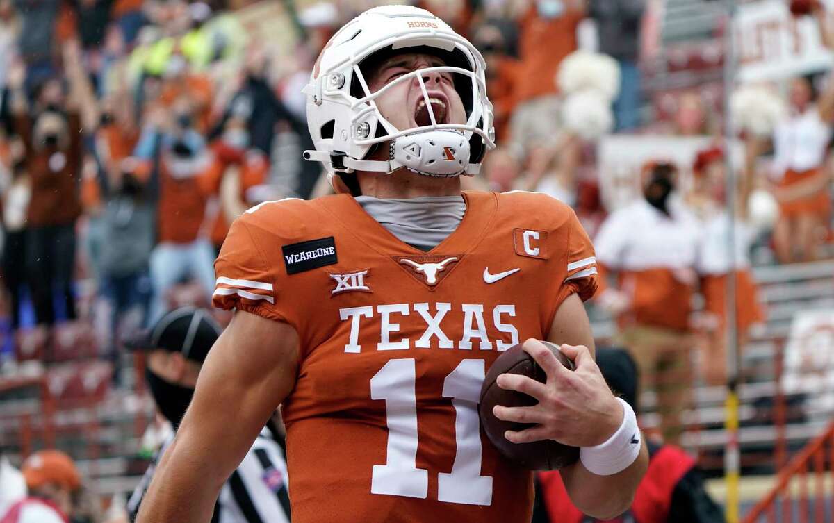 2021 NFL Draft: Quarterback Sam Ehlinger talks to the media after being  selected 218th overall by the Indianapolis Colts in the 2021 NFL Draft