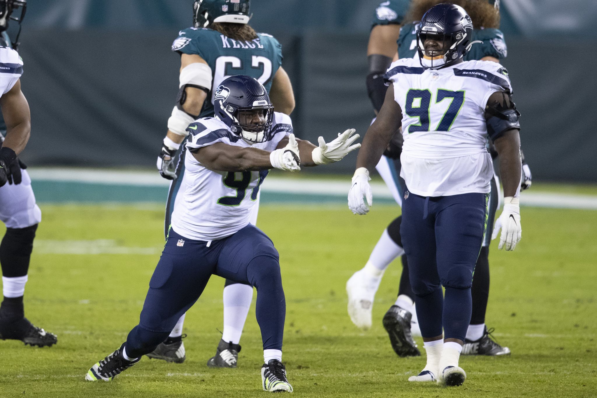 He's a 310-pound Bo Jackson': Poona Ford emerging as every-down player for  Seattle Seahawks