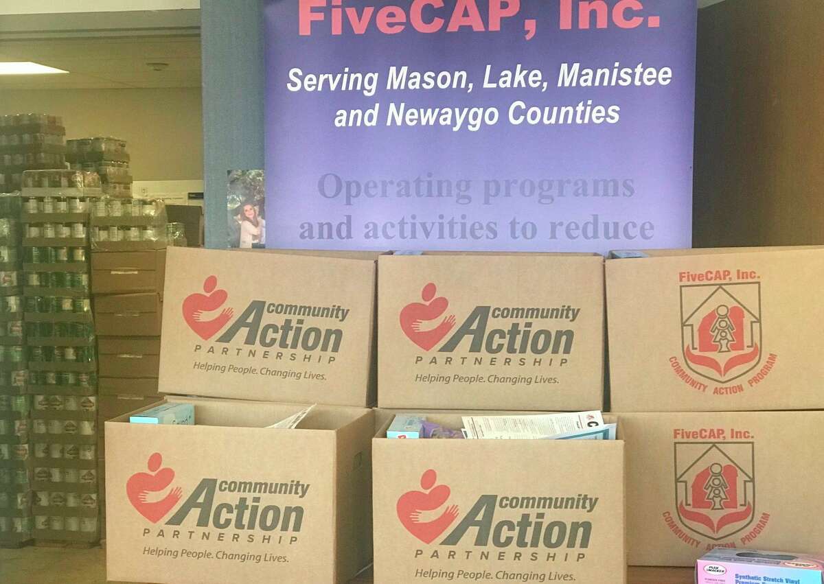 FiveCAP distributed food supplement boxes to 1,891 households during December. The quarterly food distribution program provides food every month for income-eligible households. (Submitted photo)