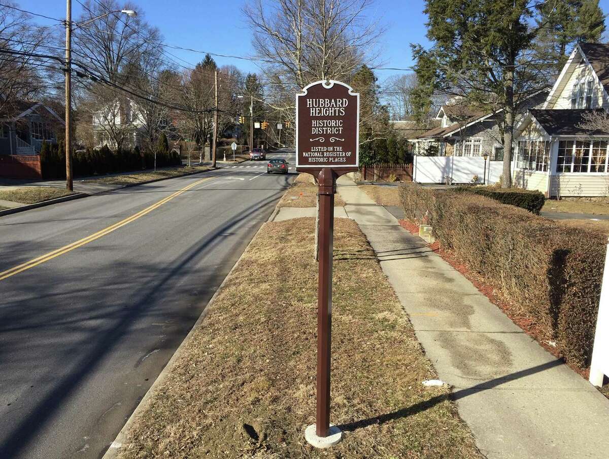 Stamford's Hubbard Heights neighborhood, established in the late 1700s, is the first in the city in more than 25 years to be designated as a Historic District by the National Park Service. A sign honoring its designation is photograph on Feb. 28, 2019 on Hubbard Avenue in Stamford, Connecticut.