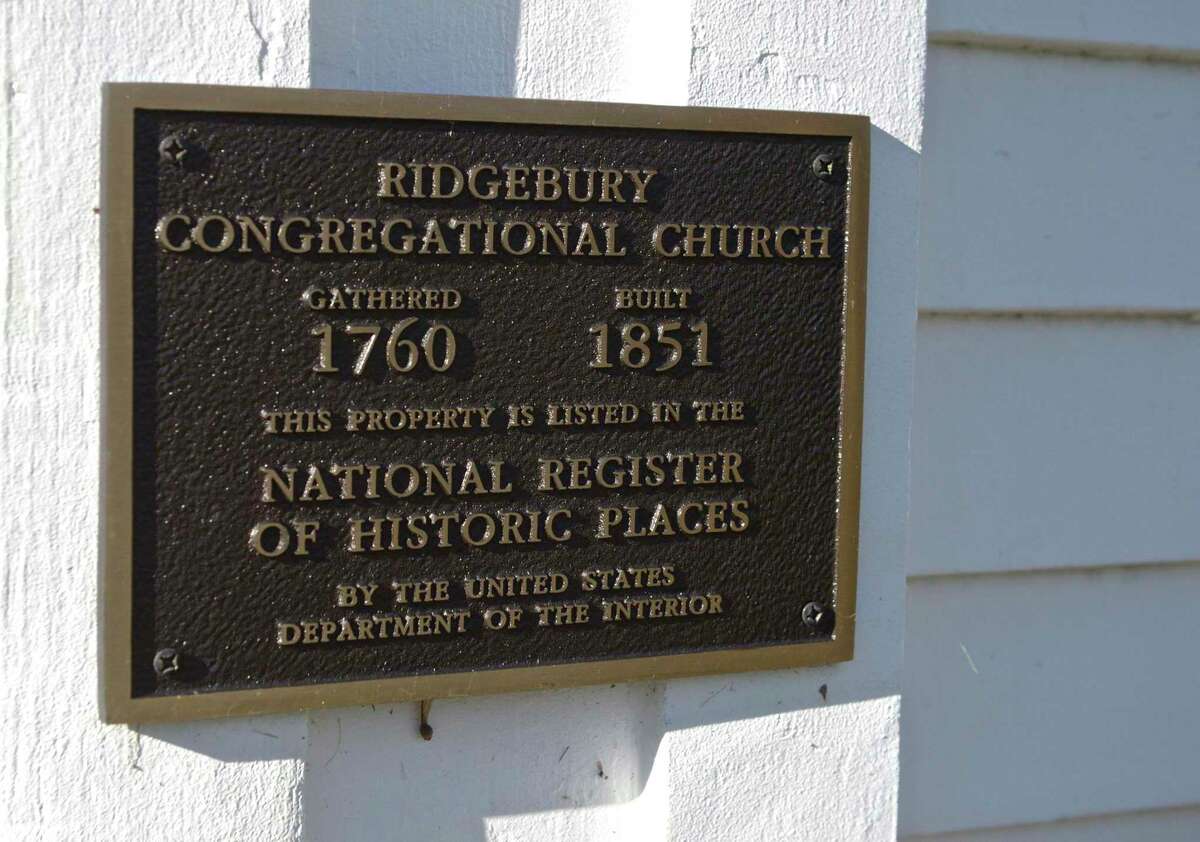 Pictured is one part of the Ridgebury Congregational Church in the Ridgebury neighborhood of Ridgefield. The church is having Christmas services at its Meetinghouse via the Zoom application.