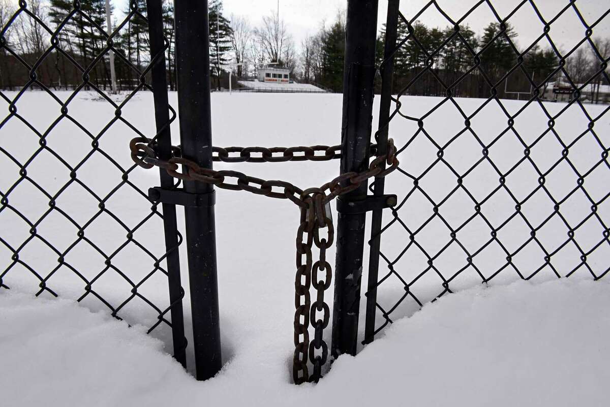 Football field at Cambridge High School on Tuesday, Dec. 22, 2020 in Cambridge, N.Y. (Lori Van Buren/Times Union)