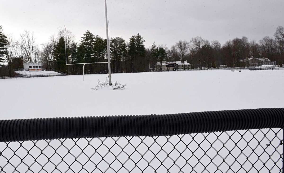 Football field at Cambridge High School on Tuesday, Dec. 22, 2020 in Cambridge, N.Y. (Lori Van Buren/Times Union)