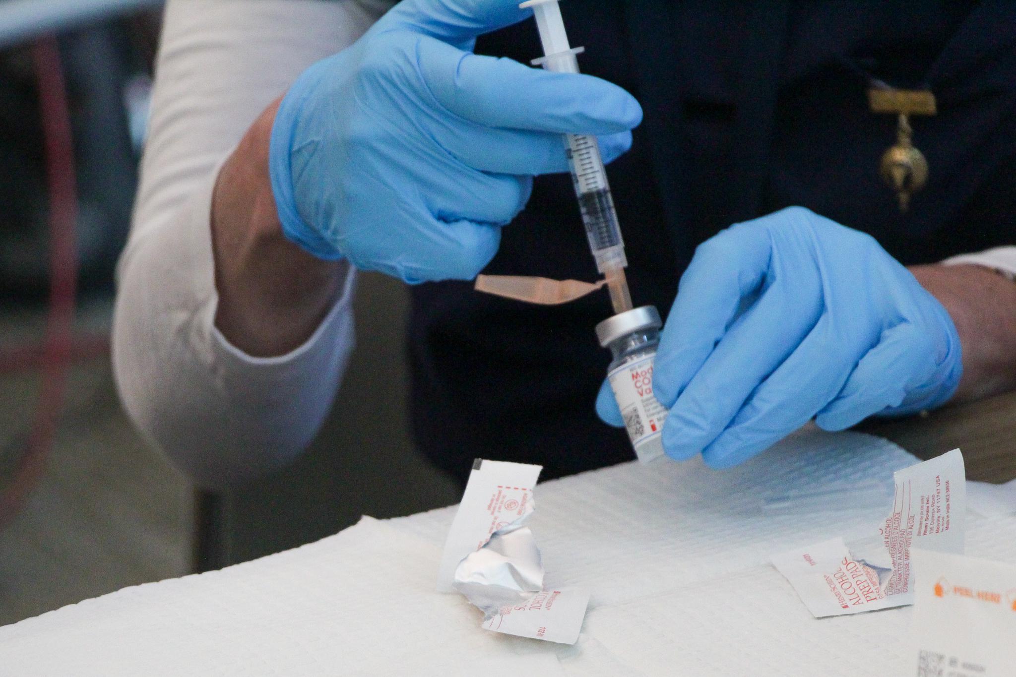 First responders get vaccinated in Stamford