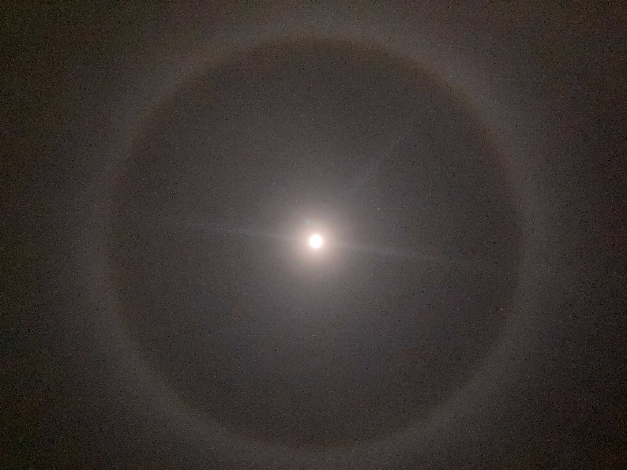 Why the moon above the Bay had a halo on Saturday night