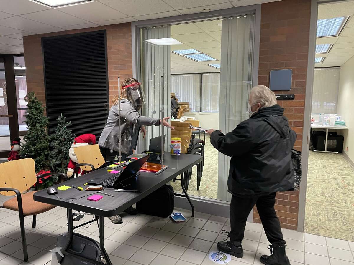 Midland County Department of Public Health hosted a clinic on Saturday, Dec. 26 for medical first responders to receive their first round of COVID-19 vaccines.