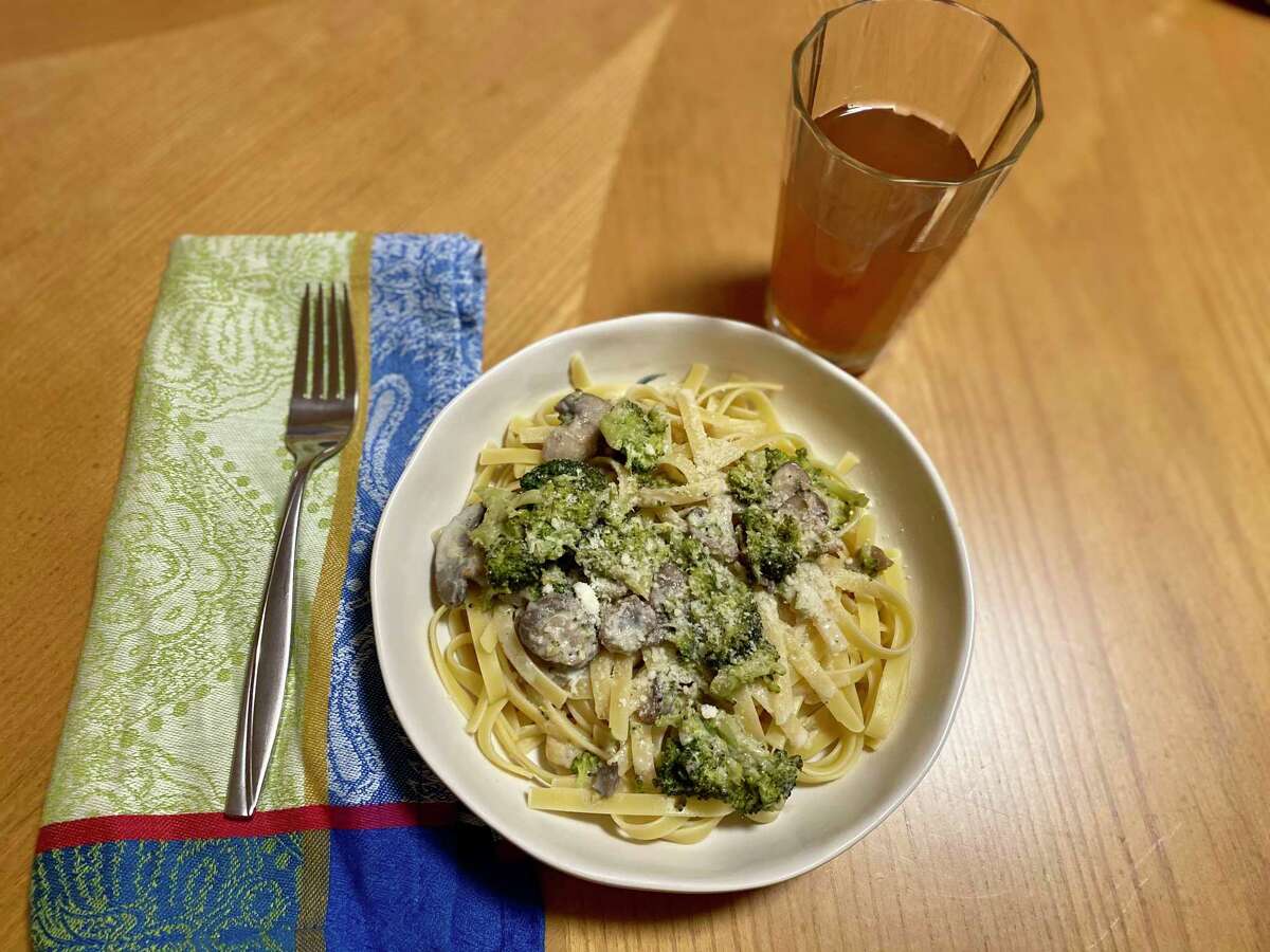 Broccoli and mushroom pasta makes for a simple and comforting meal.