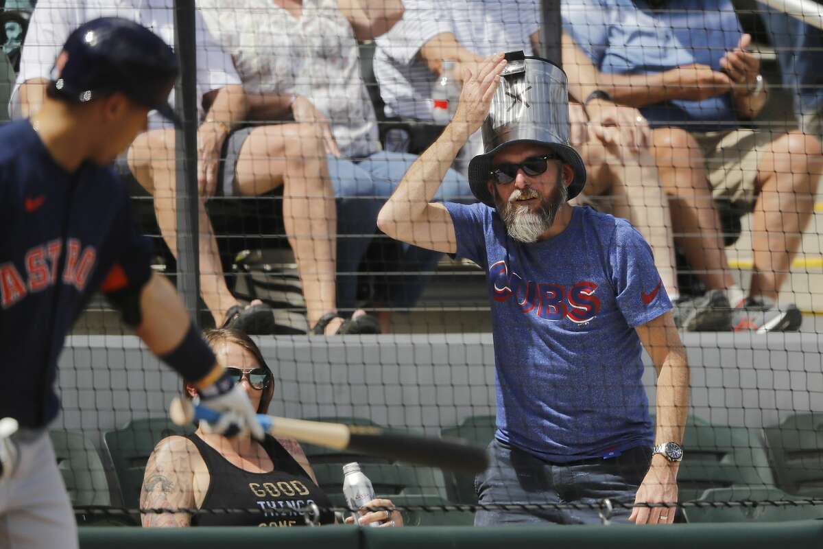 A trash can on your head at an Astros game? Hilarious, bro.