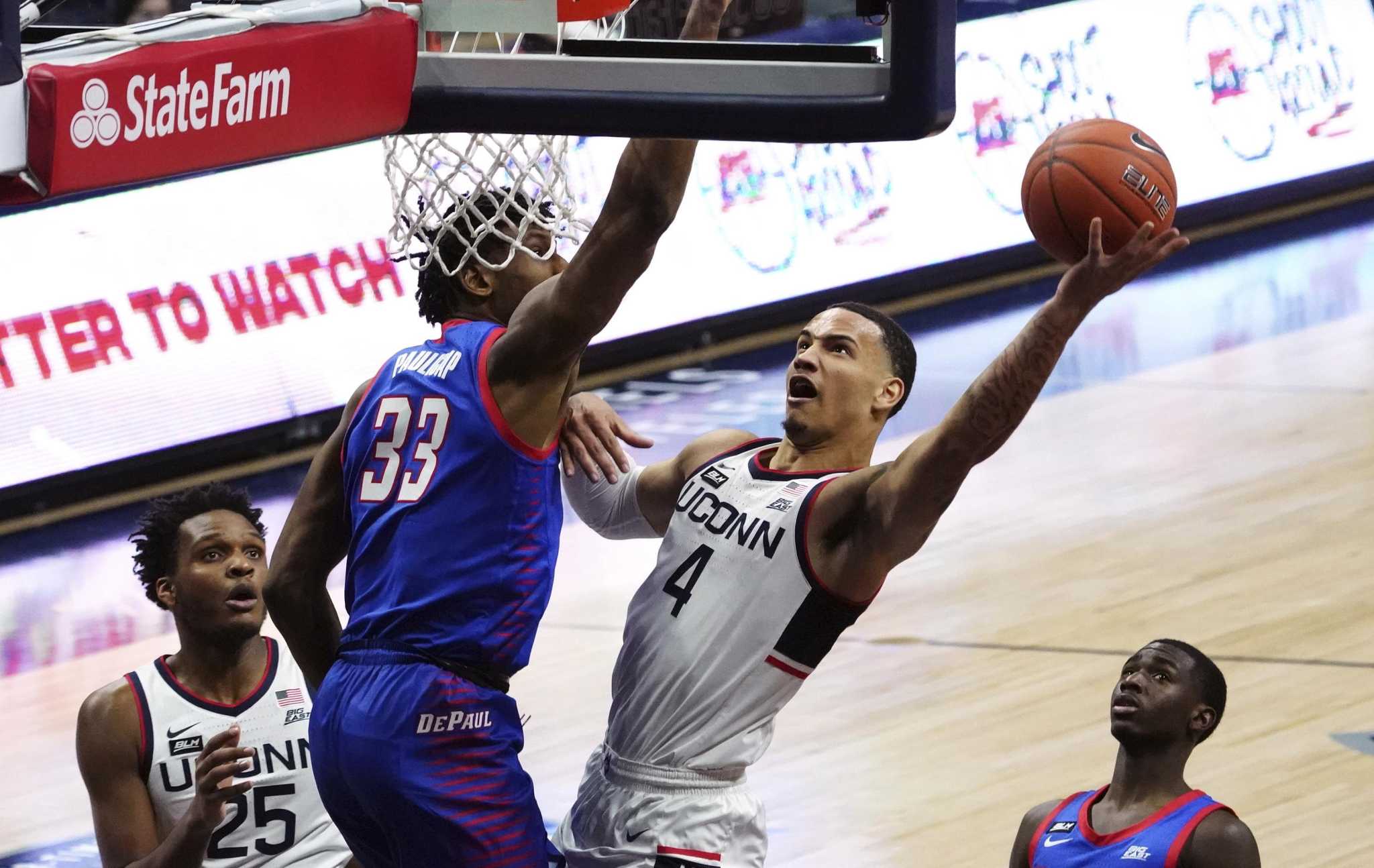 Tyrese Martin steps up late, leads 25th-ranked UConn men over DePaul for third straight road win - Vimarsana News
