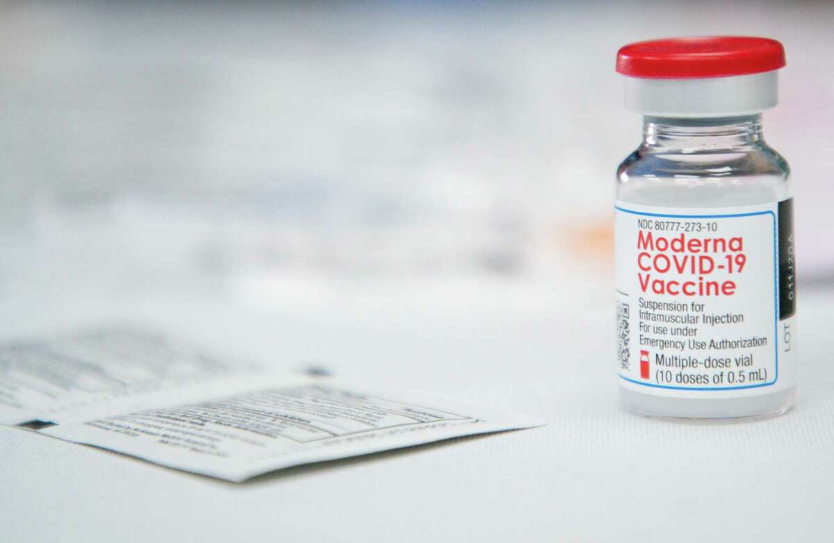 Doses of the COVID-19 Moderna vaccine. Federal authorities are warning that scammers are trying to obtain personal information and money from people who are interested in getting the vaccine.