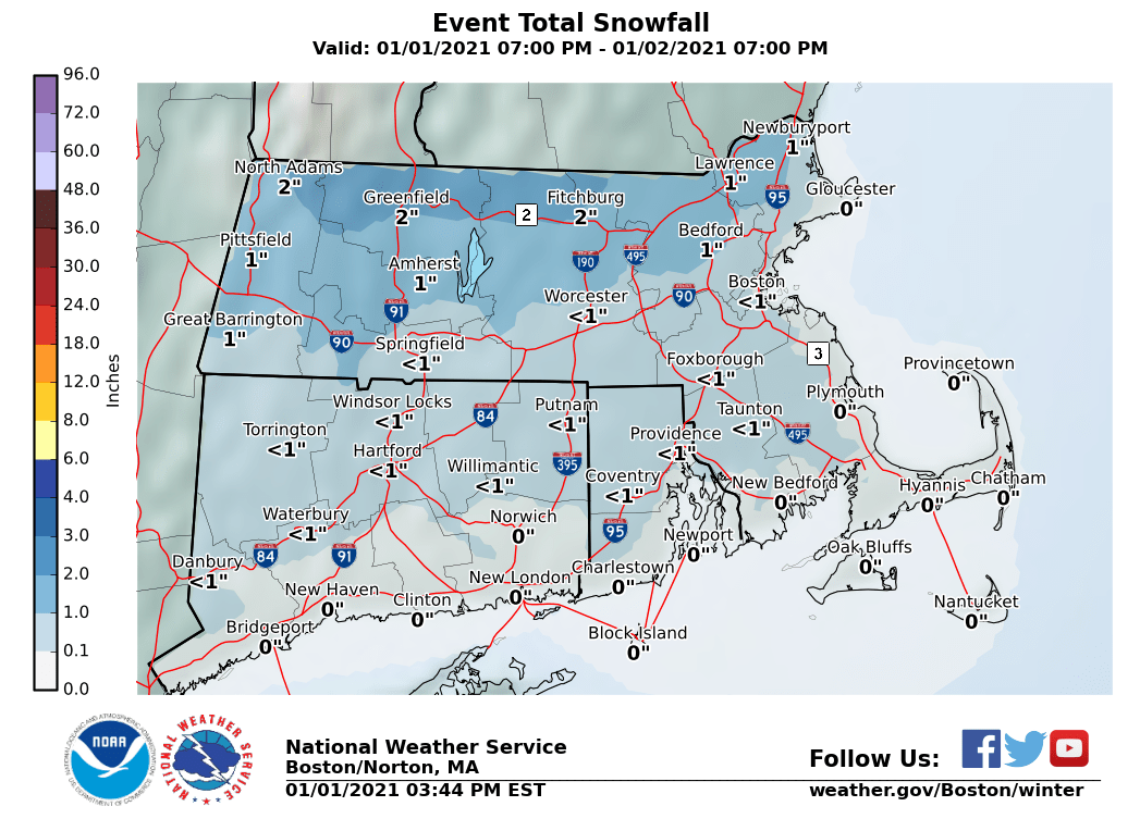 Light snow predicted in CT through Saturday morning