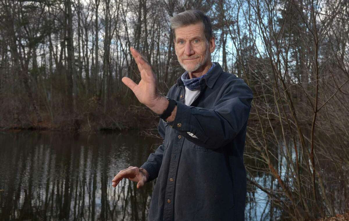 The Director of the Norwalk Land Trust, Bill Wrenn, leads a walk at the Land Trust's White Barn Preserve in a previous January, that includes environmental insights, philosoophy, and Tai Chi. The Ridgefield Continuing Education program, which is through the town's Public Schools Adult Education program, is offering Tai Chi in the year 2021, via the Zoom application.