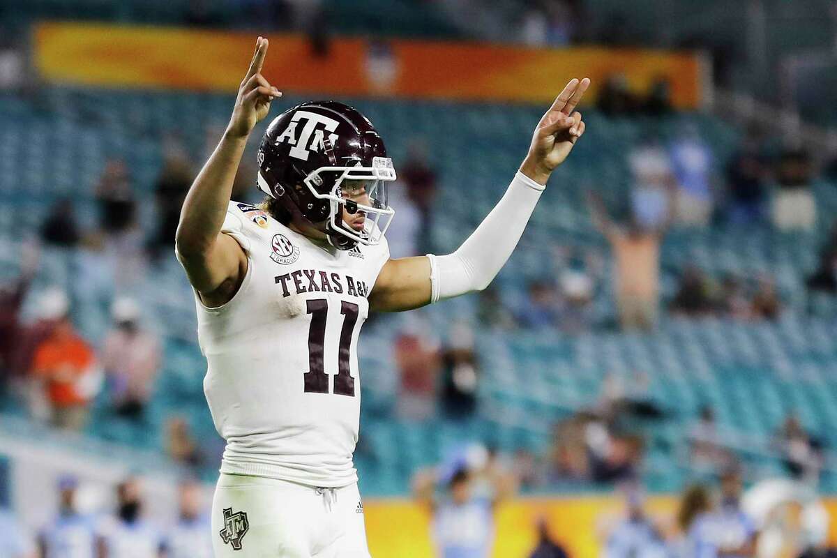 Texas A&M quarterback Kellen Mond announced Thursday he is declaring for the NFL draft.