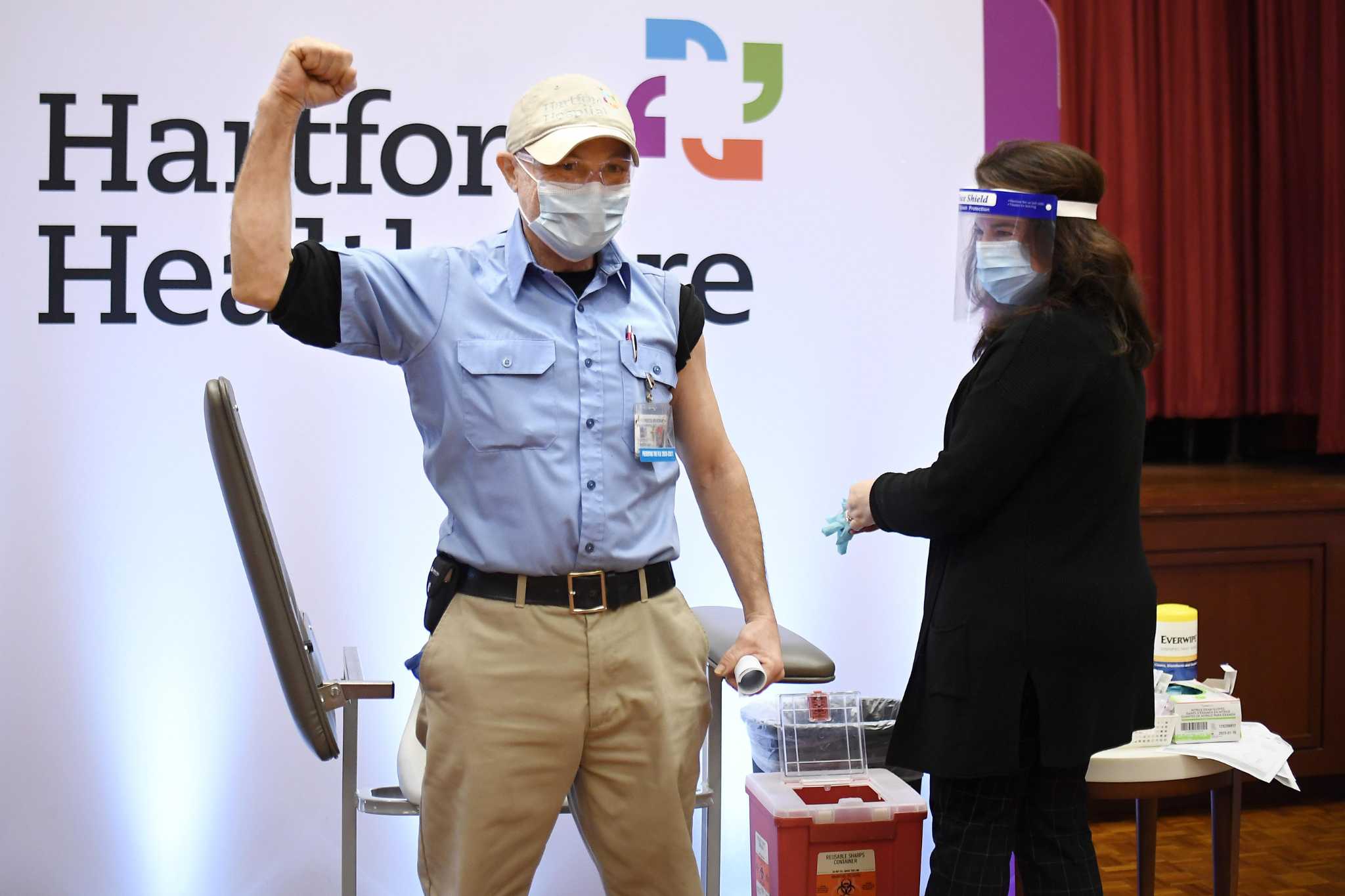 Second COVID vaccine dose starts for CT health care workers