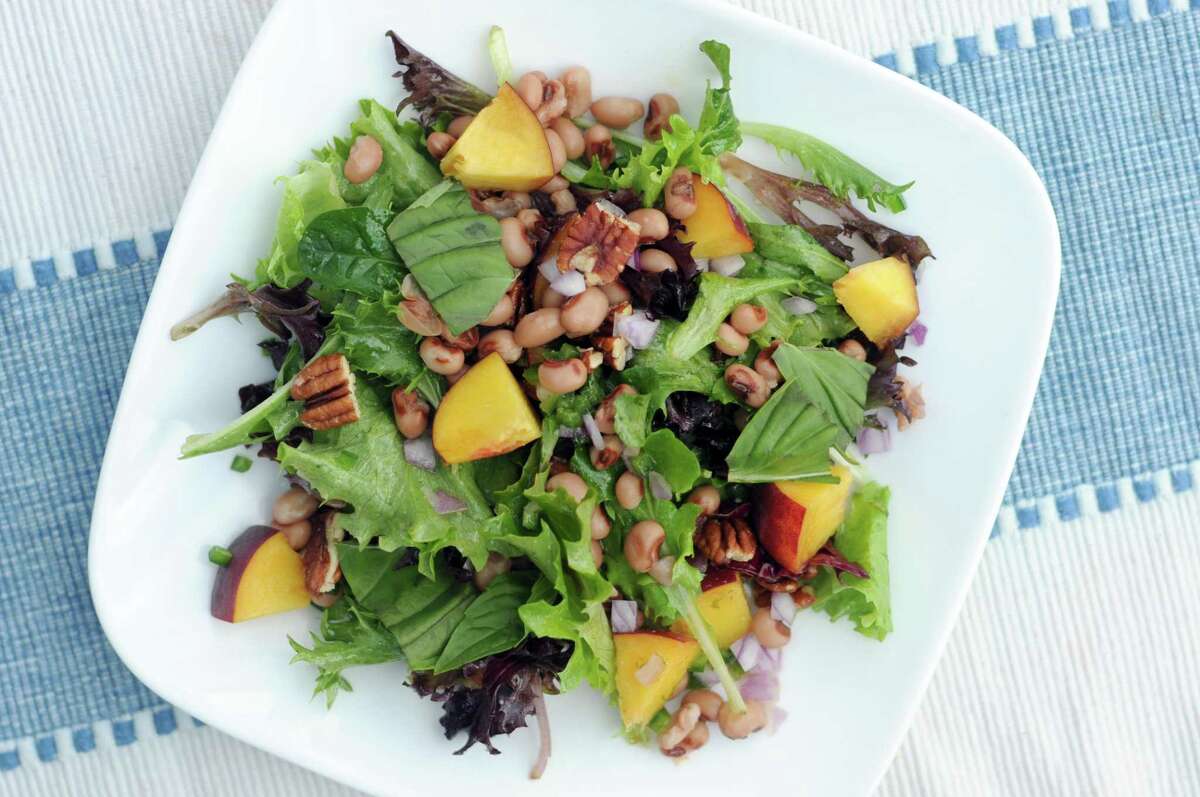 Black-Eyed Pea Salad with Peaches and Pecans from “The Complete Plant Based Cookbook” by America’s Test Kitchen (America’s Test Kitchen, $34.99)