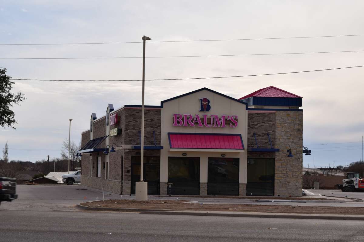 The new Braum’s Ice Cream & Burger Restaurant building is expected to be complete as early as next month.