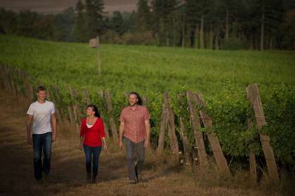 Brooks Winery's team, from left: owner Pascal Brooks, managing director Janie Brooks Heuck and winemaker Chris Williams.