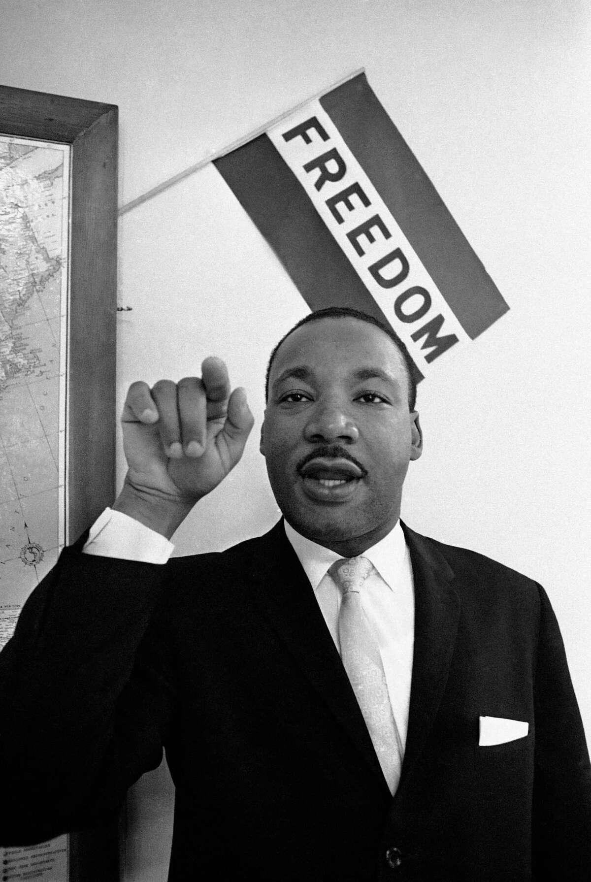 Martin Luther King speaks in Atlanta in 1960. (AP Photo)