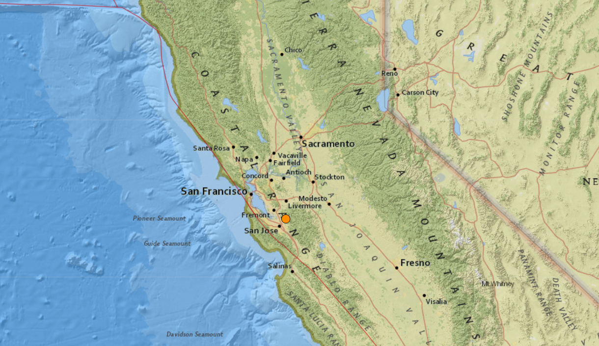 Thursday morning earthquake gives San Jose area a shake