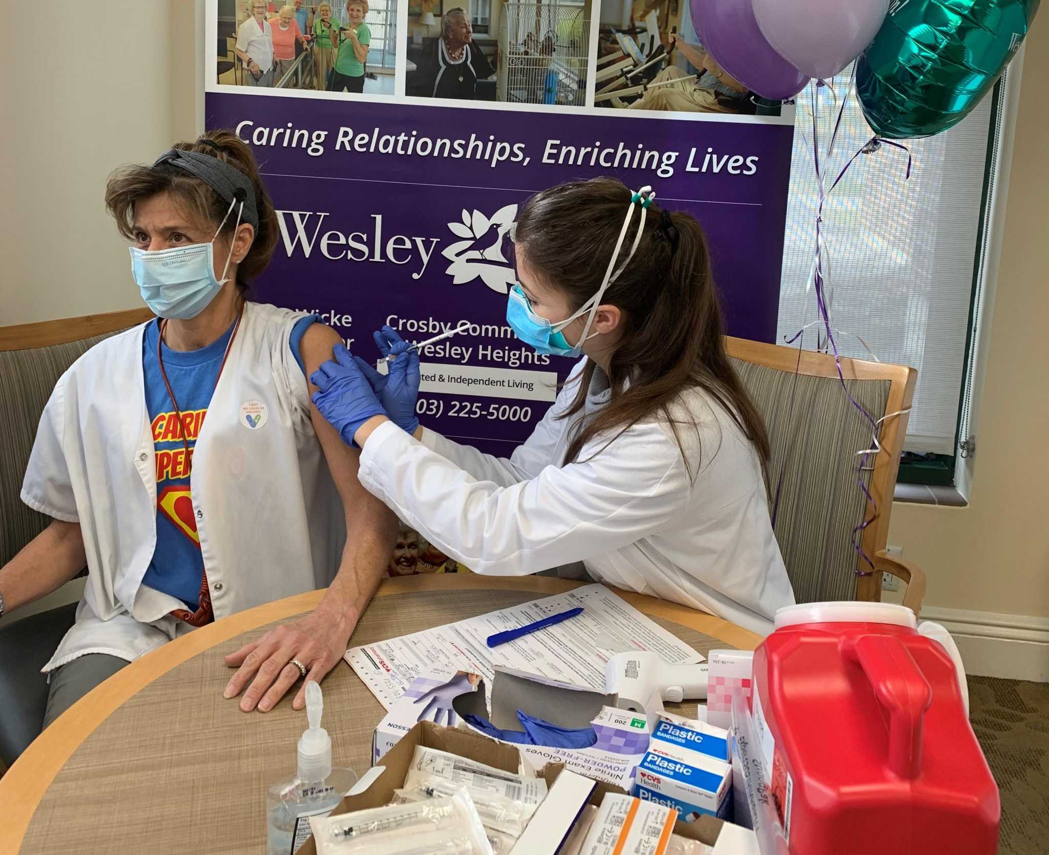 ‘Relief for all of us’ Shelton’s Wicke staff, residents receive