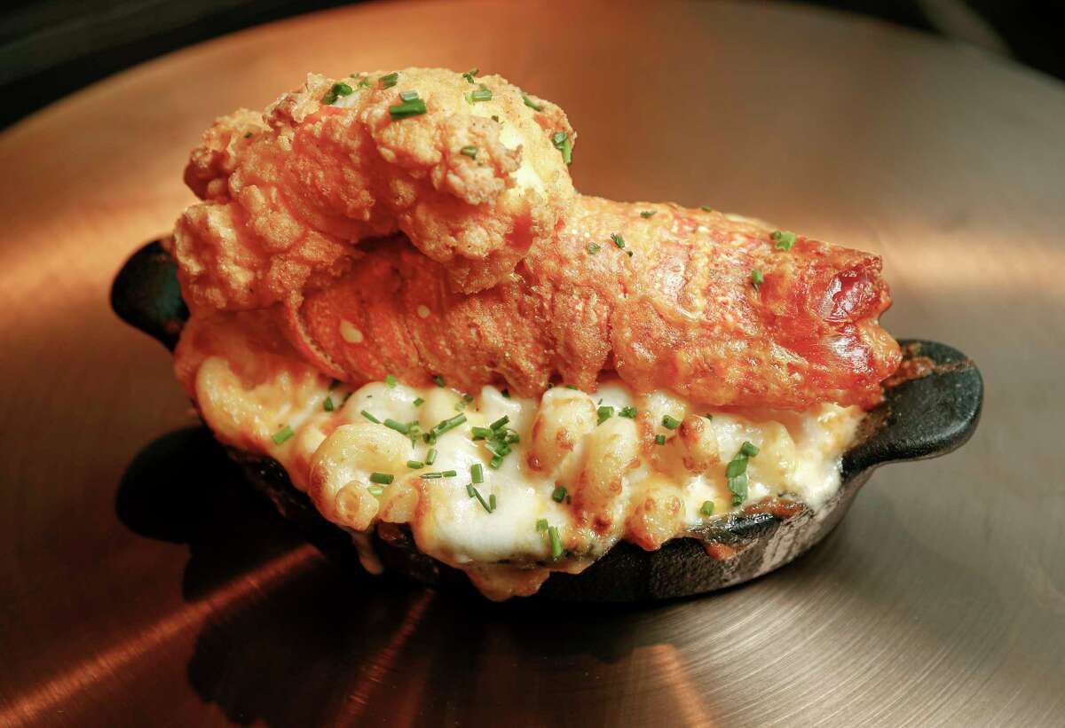 Lobster and smoked mac and cheese at James Harden's new restaurant Thirteen,Wednesday, Jan. 6, 2021, in Houston .