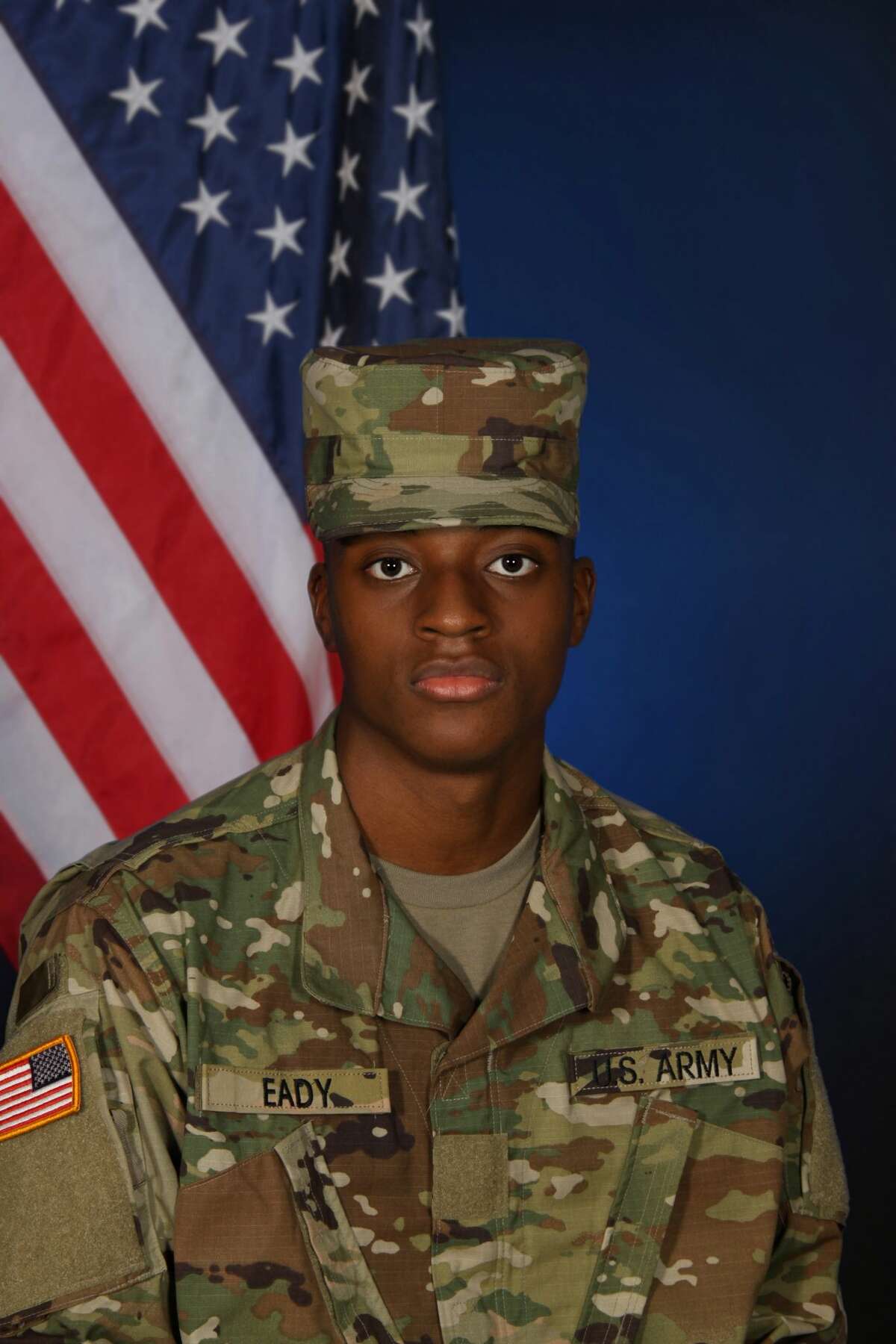 Pfc. Nylyn Eady, 19, was found dead by emergency personnel in the city of Converse on Monday.