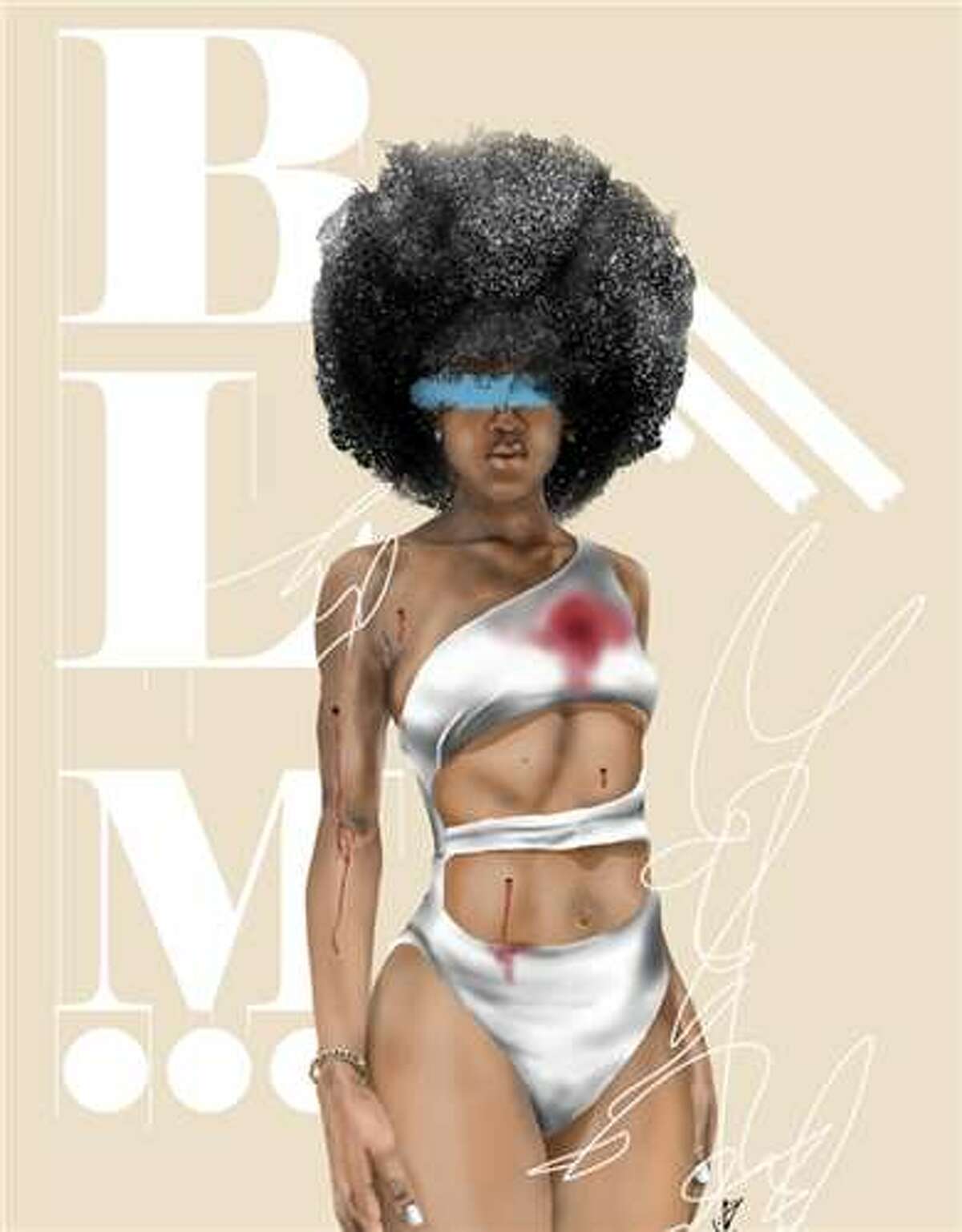 'BLM' by Miles Walker This is one of five artworks submitted for the American Vision Awards.