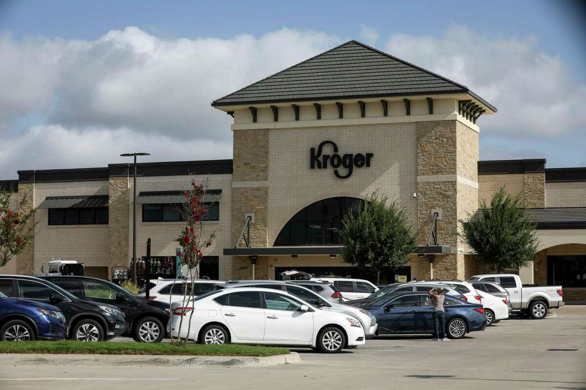 A Kroger location, photographed Monday, July 13, 2020, in Sugar Land.