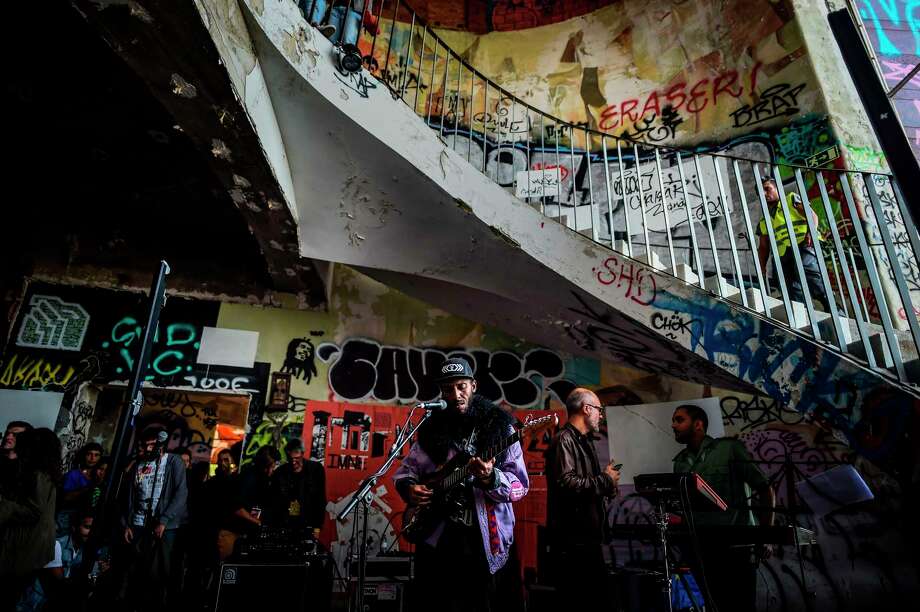 Cape Verdean-born Cachupa Psicadelica performs at the Instagram-ready Monsanto panoramic viewpoint in Lisbon, Portugal on Sept. 22, 2019. The show was part of the Iminente Festival which gathers activists of an emerging and urban culture. Photo: PATRICIA DE MELO MOREIRA/AFP Via Getty Images, Contributor / AFP