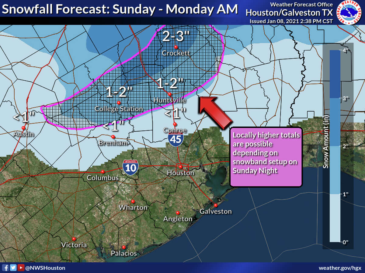 Weather Forecast Map Snow