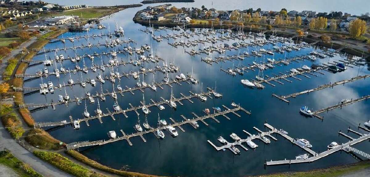 Point Roberts marina sits nearly empty amid the pandemic.