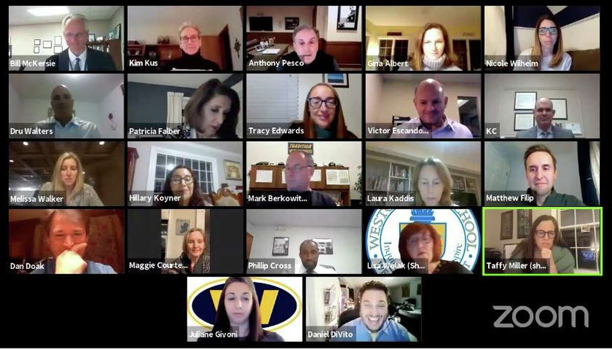 Weston Superintendent William Mckersie presented his budget proposal in a virtual Board of Education meeting on Thursday. Taken Jan. 7, 2021.
