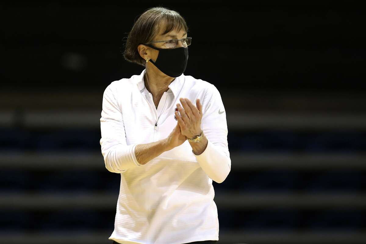 Stanford head coach Tara VanDerveer was disappointed with her team's sloppy play. The Cardinal had 17 turnovers.