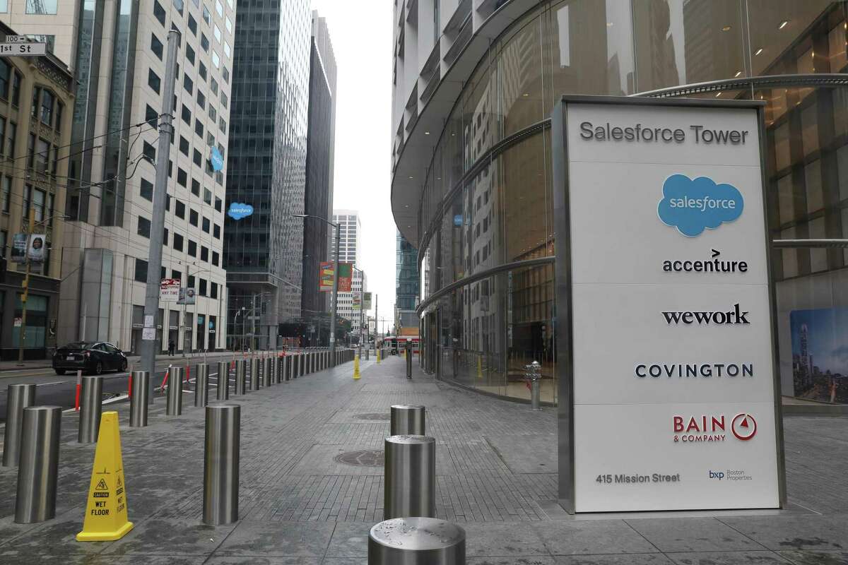 Salesforce is joining other companies in allowing permanent remote work.