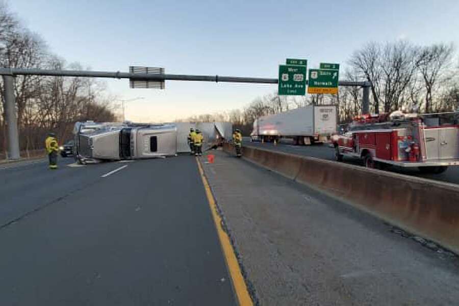 Danbury Tractor Trailer Crash Closes Two Lanes On I 84 West 9993