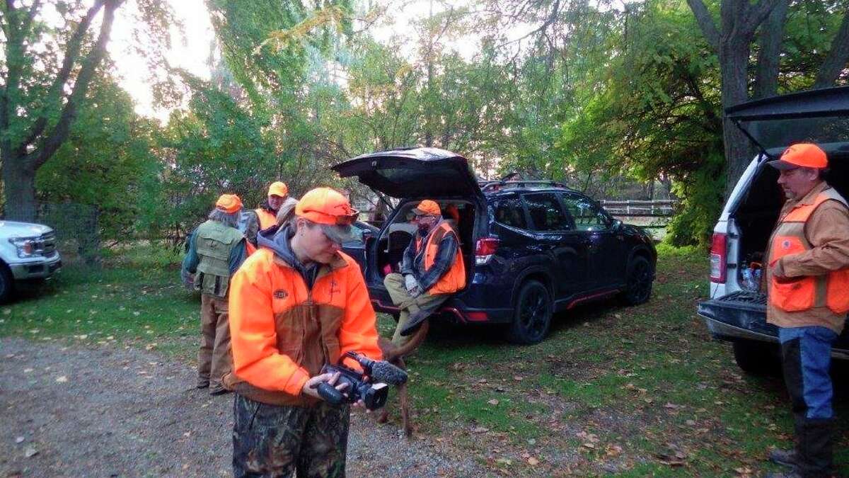 Jenny Olsen of Michigan Out of Doors Television was on hand to film the October 2020 pheasant opener on the Lounsbury farm, using a compact and easy-to-carry camera. (Tom Lounsbury/Hearst Michigan)