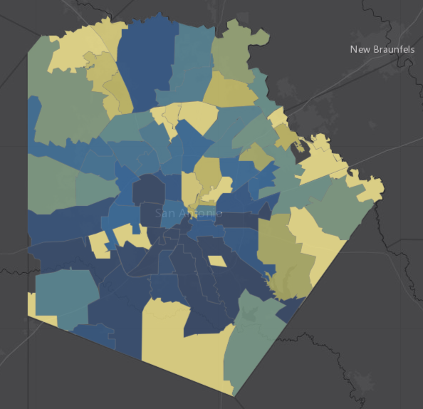 Rank: The 20 San Antonio ZIP codes with the highest number of active ...