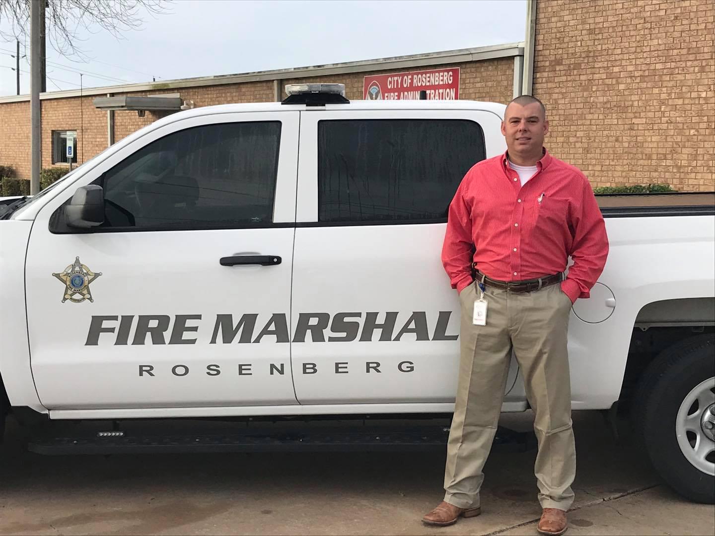 Rosenberg Fire Department new fire marshal