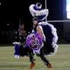 The PN-G mascot performs before the team takes on Nederland at the Bulldog Stadium in Nederland, Friday. Tammy McKinley/The Enterprise